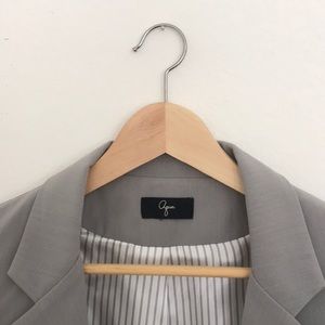 Aqua Bloomingdales brand small gray blazer jacket
